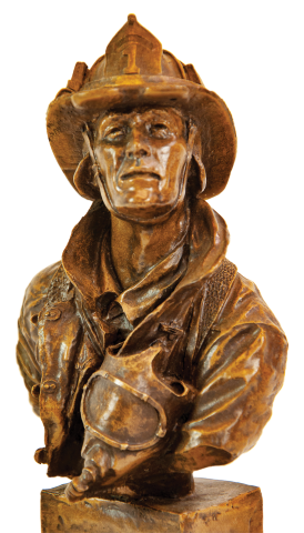 The original Firefighter sculpture by itself